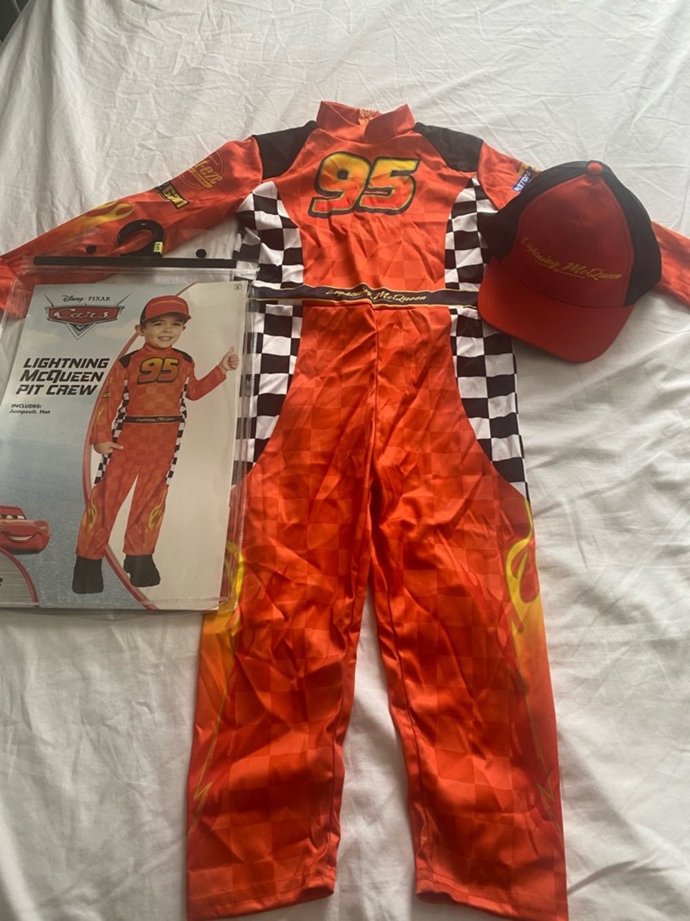 Disney Cars Lightning McQueen Costume - Orange/Black